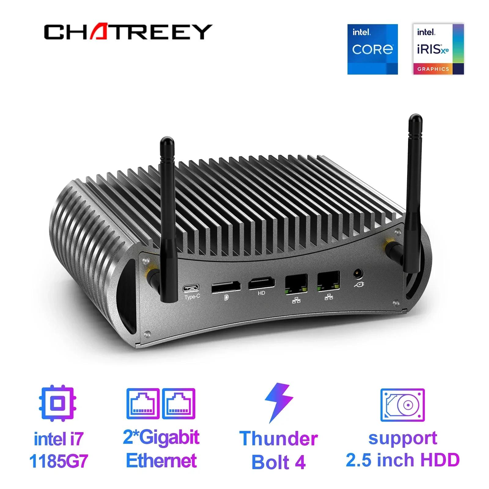 Chatreey TK11-F 11   ھ i5 1145G7 ̴ PC NVMe SSD, Ʈ 4 ǻ  LAN ȭ , 3x4K @ 60GHz